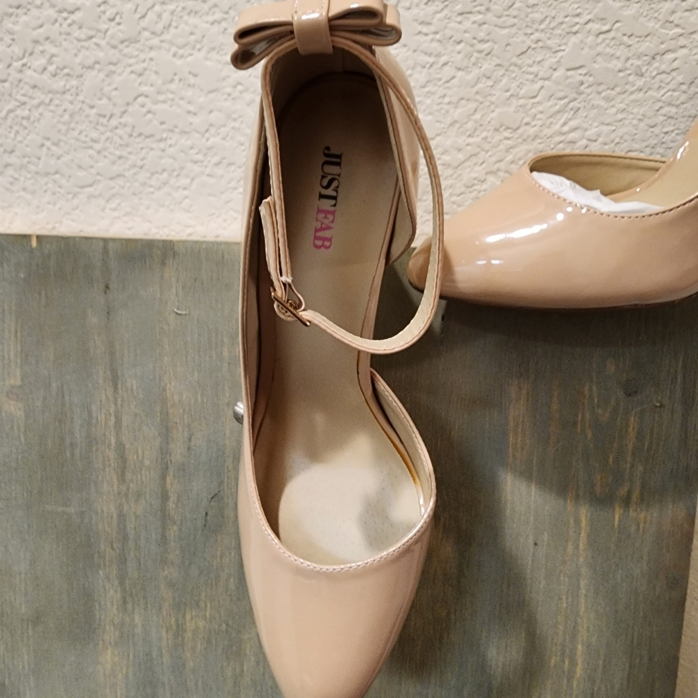 Brand new Just Fab Ankle Strap Pumps